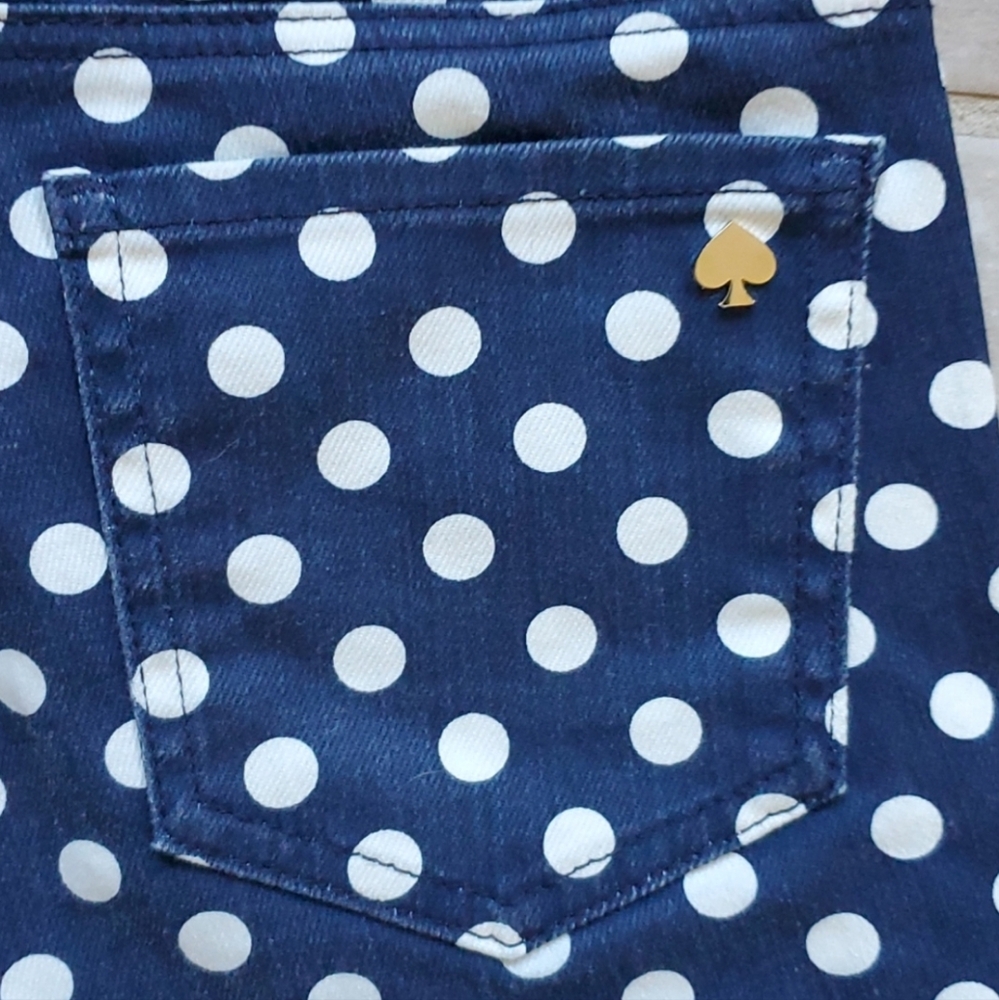 KATE SPADE Polka-Dot 'Broome Street' Jeans NWOT sz 30 - Picture 10 of 10